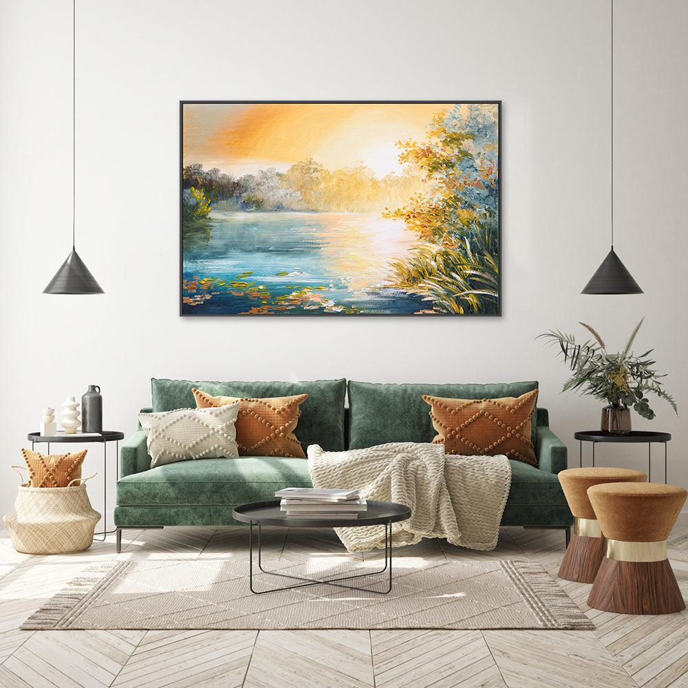 At Sunset , Hand-painted Canvas