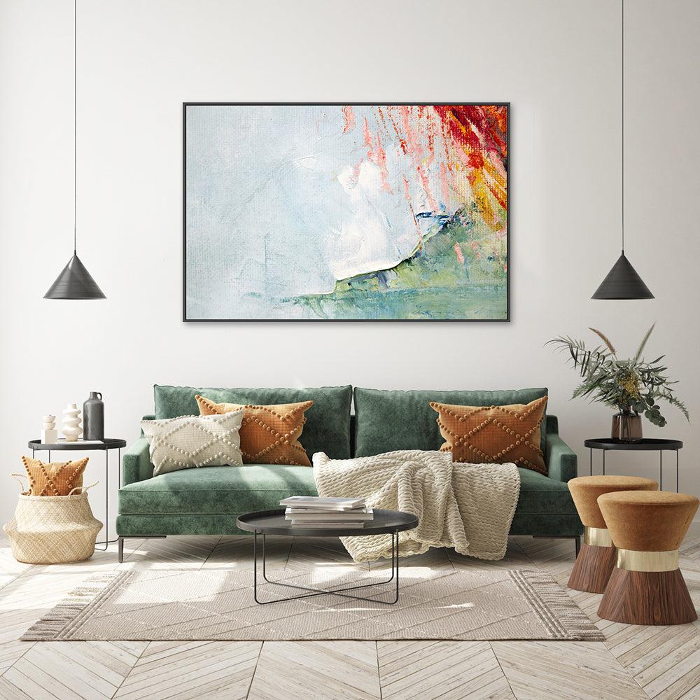 Eruption , Hand-painted Canvas