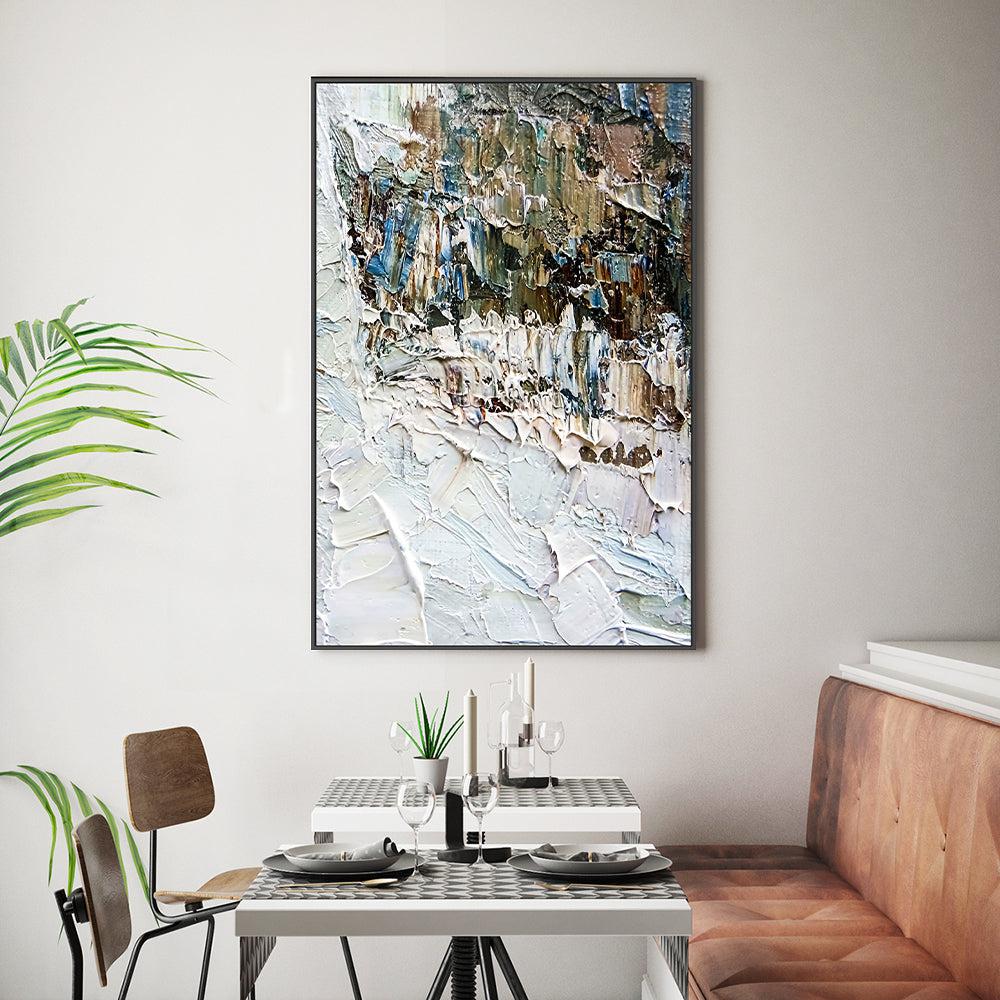 Snowy Alps , Hand-painted Canvas