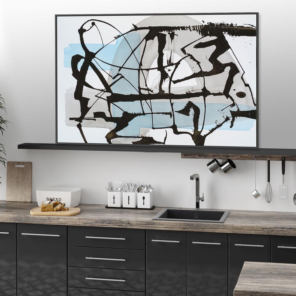 Scattered Ink, Hand-Painted Canvas