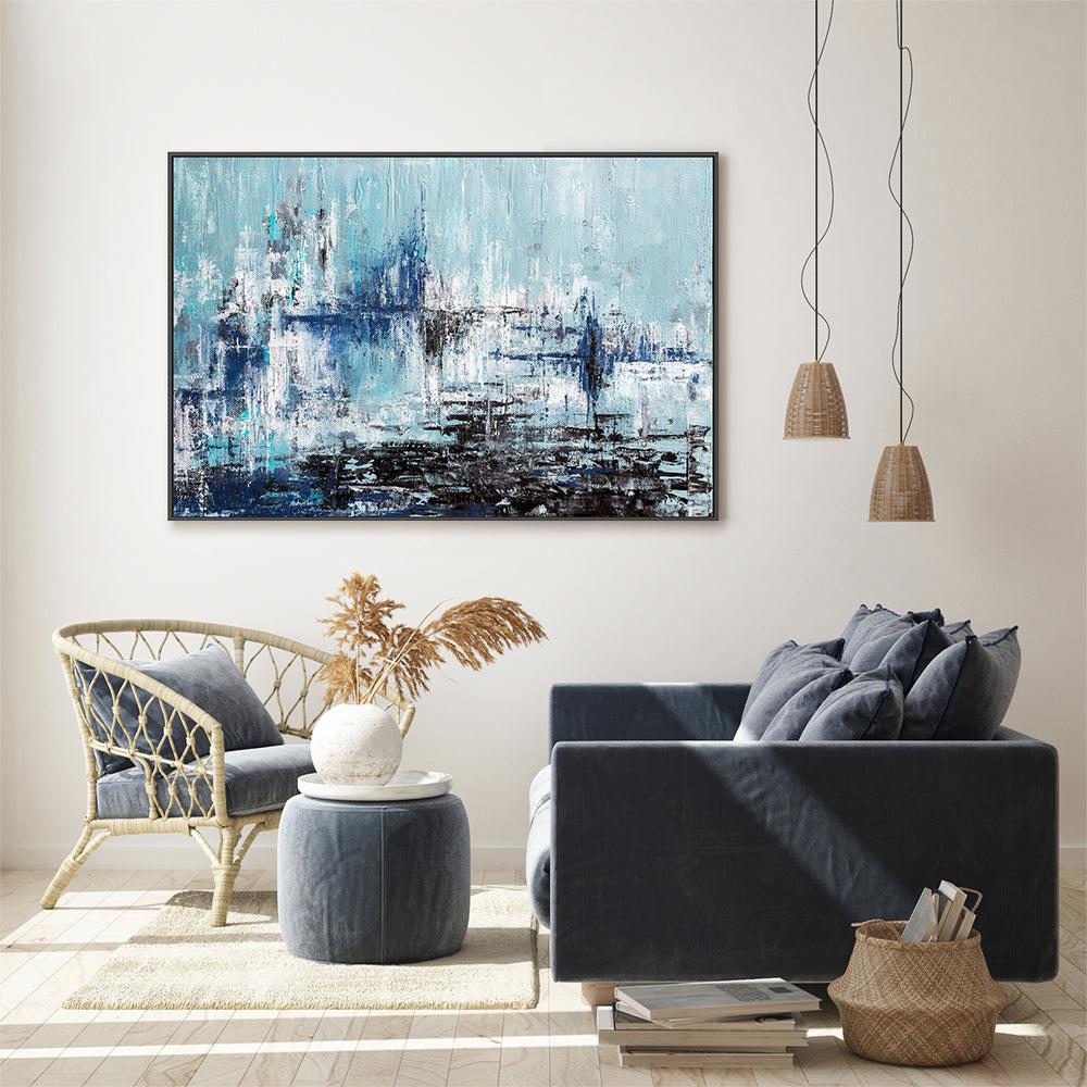 Frozen Time , Hand-painted Canvas
