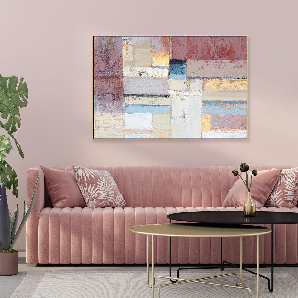 Soft Blocks , Hand-painted Canvas