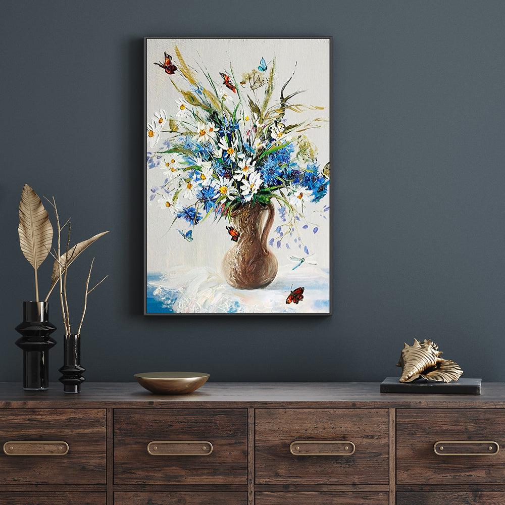 Home Of The Butterfly , Hand-painted Canvas