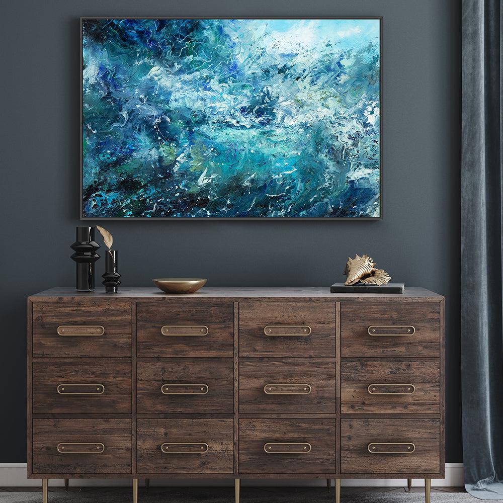 Fractured , Hand-painted Canvas