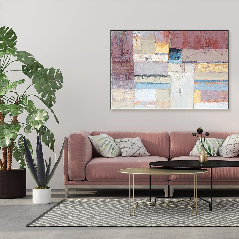 Soft Blocks , Hand-painted Canvas