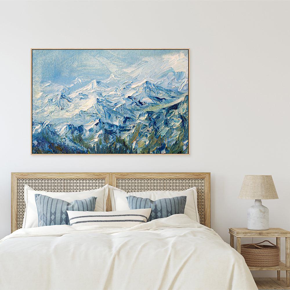 Mountain Peak , Hand-painted Canvas