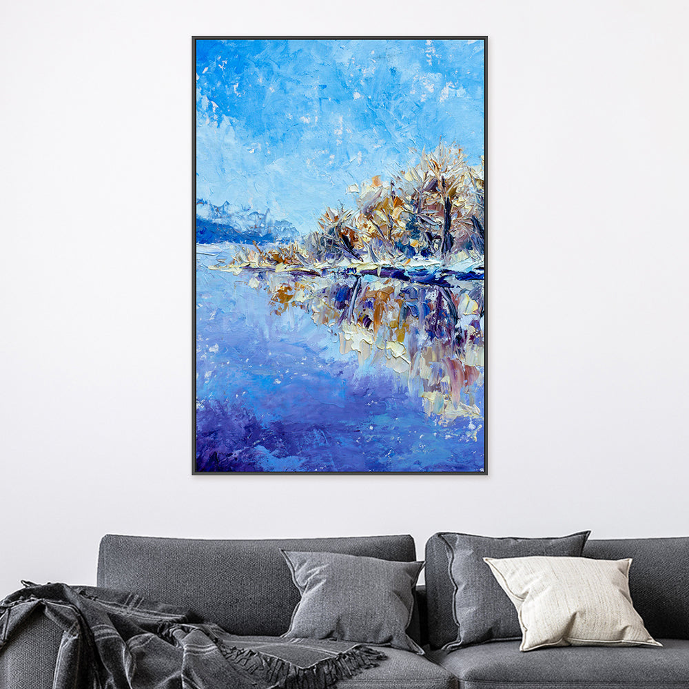 Blue Sky II, Hand-Painted Canvas
