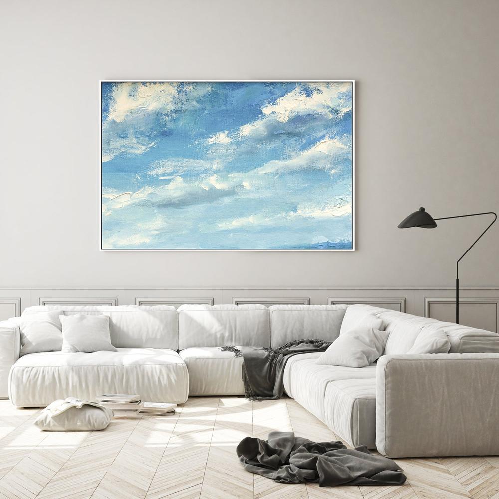 Cloudy Day, Style B, Hand-Painted Canvas