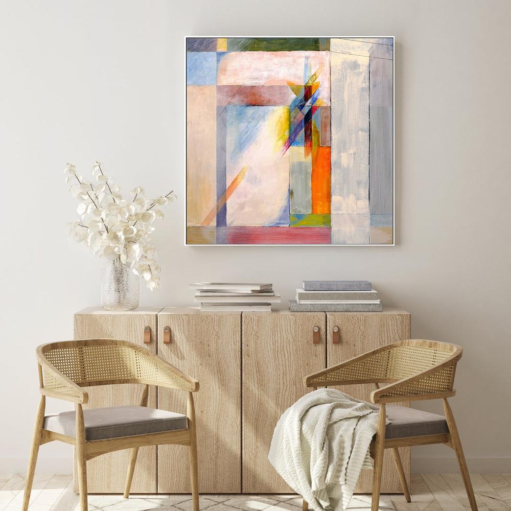 Coloured Angles, Style E, Hand-Painted Canvas