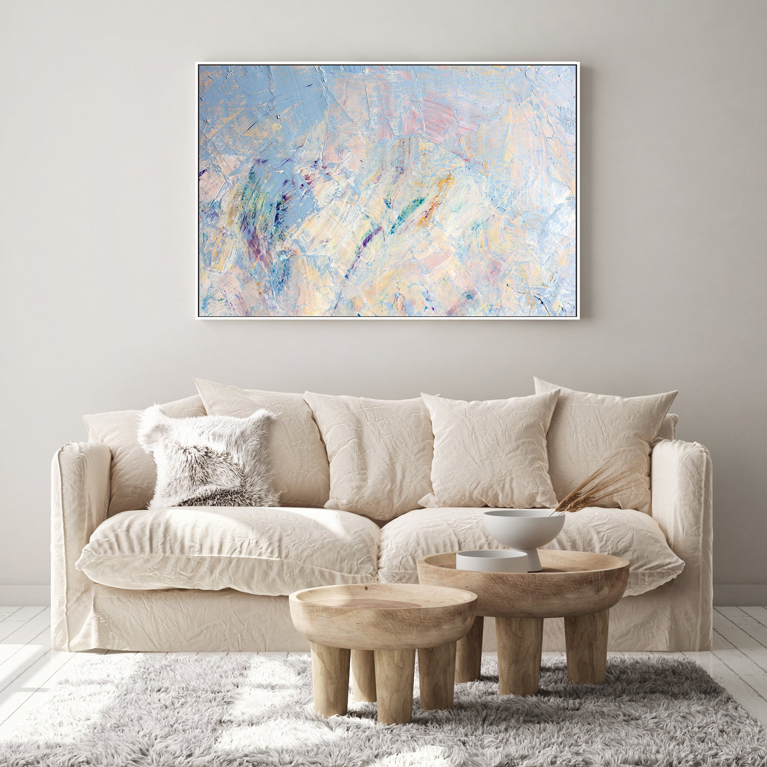 Painting In Pastel, Hand-Painted Canvas