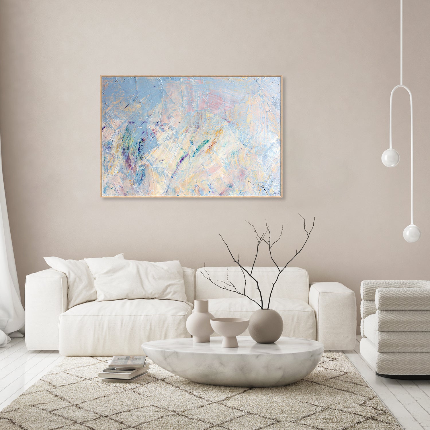 Painting In Pastel, Hand-Painted Canvas