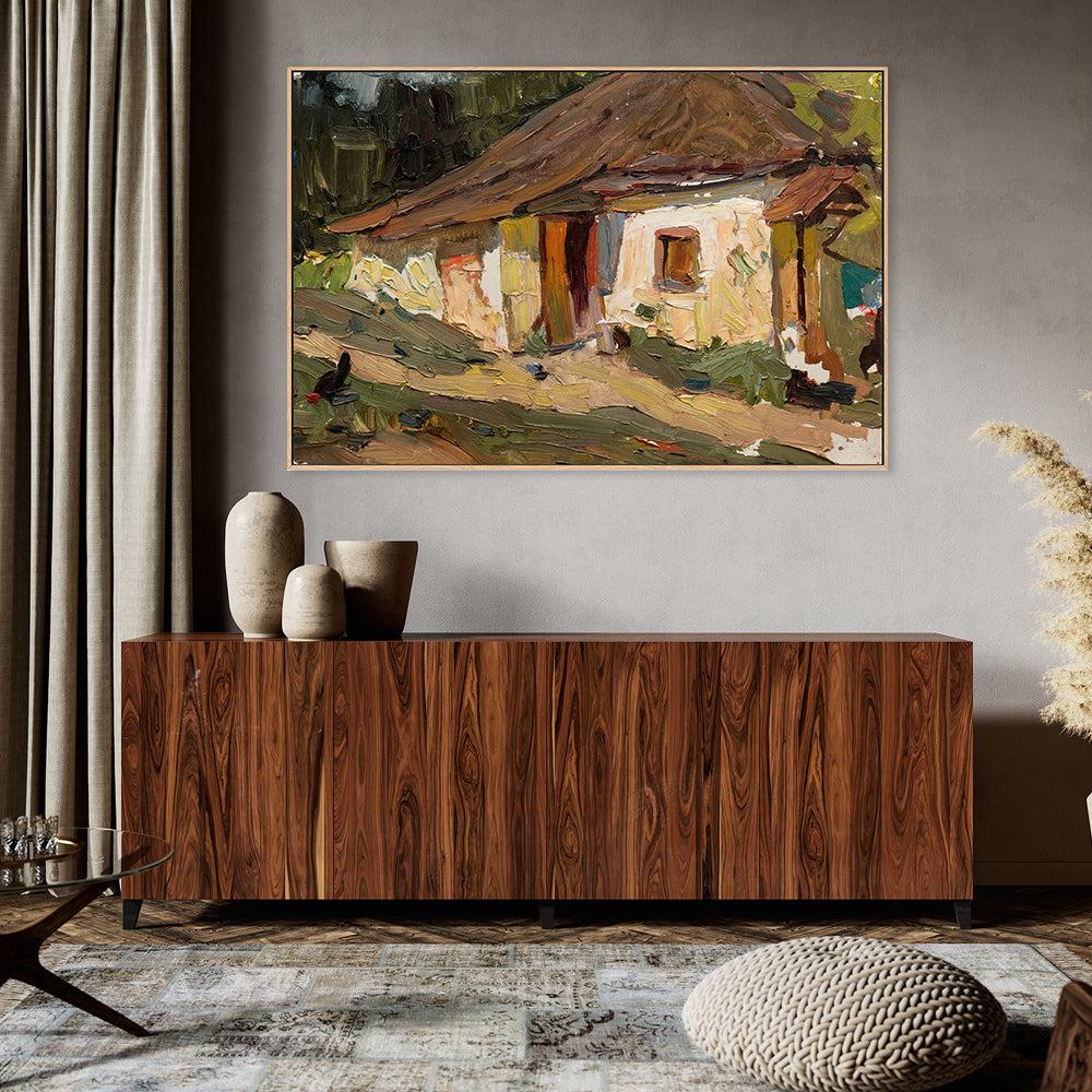 Farm House , Hand-painted Canvas