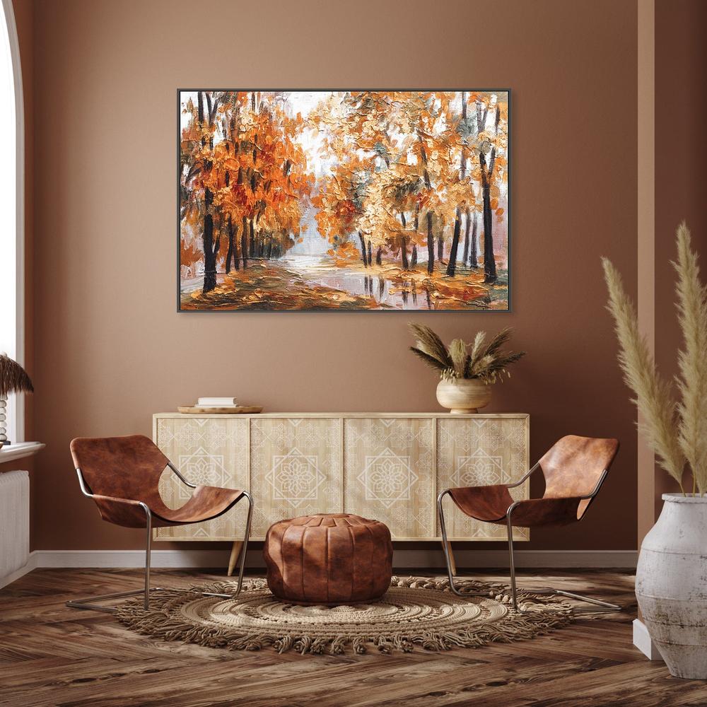 Autumn Scenery, Hand-Painted Canvas
