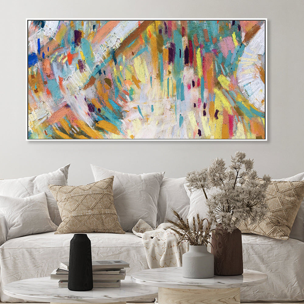 Scattered Colour, Hand-Painted Canvas