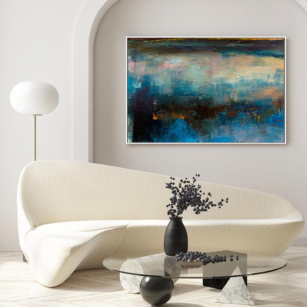 Night Reflections , Hand-painted Canvas