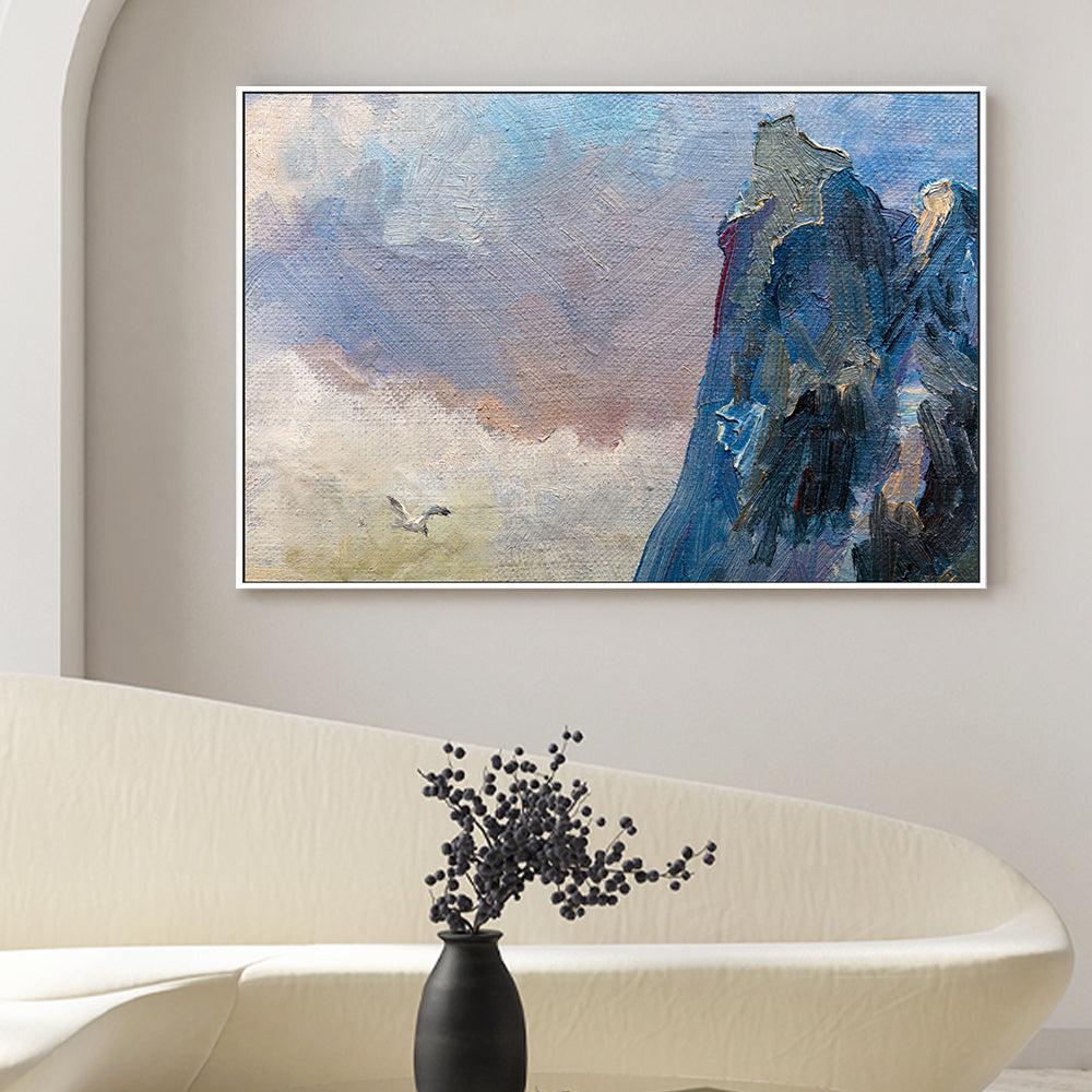 Mountain Peak , Hand-painted Canvas