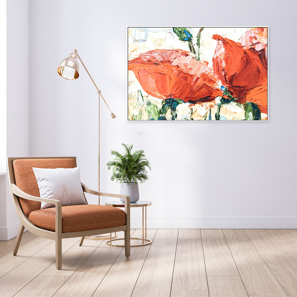 Red Roses For You, Hand-Painted Canvas