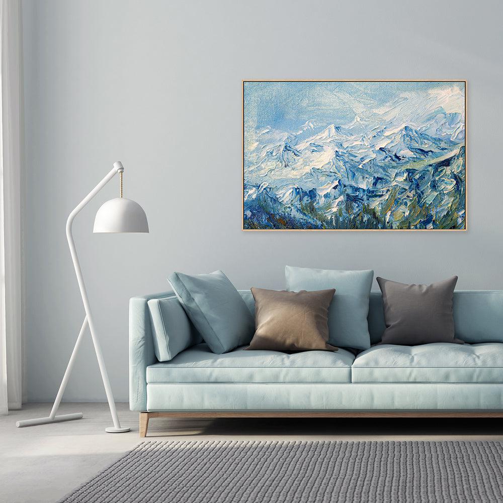 Mountain Peak , Hand-painted Canvas