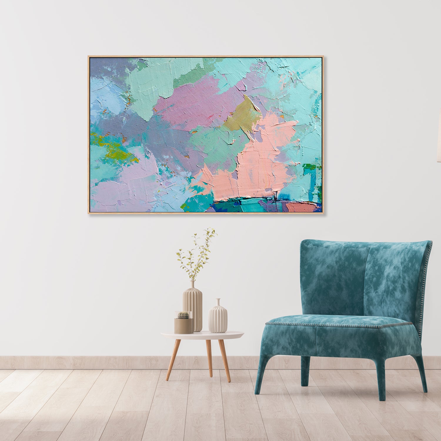 Pastel Days, Style A, Hand-Painted Canvas