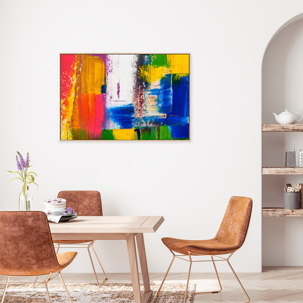 Multicoloured Madness, Style E, Hand-Painted Canvas