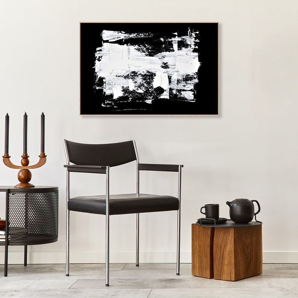 Chiaroscuro, Style B, Hand-Painted Canvas