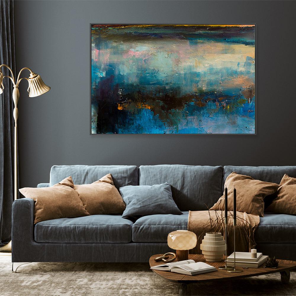 Night Reflections , Hand-painted Canvas