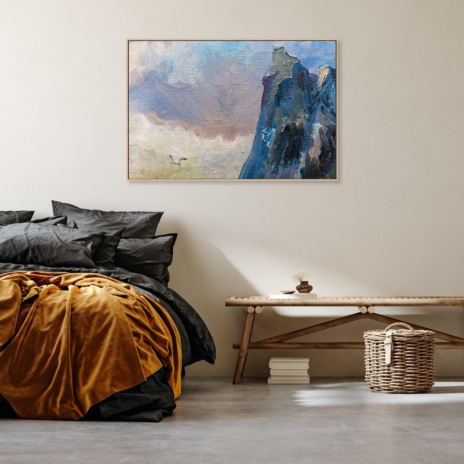 Mountain Peak , Hand-painted Canvas