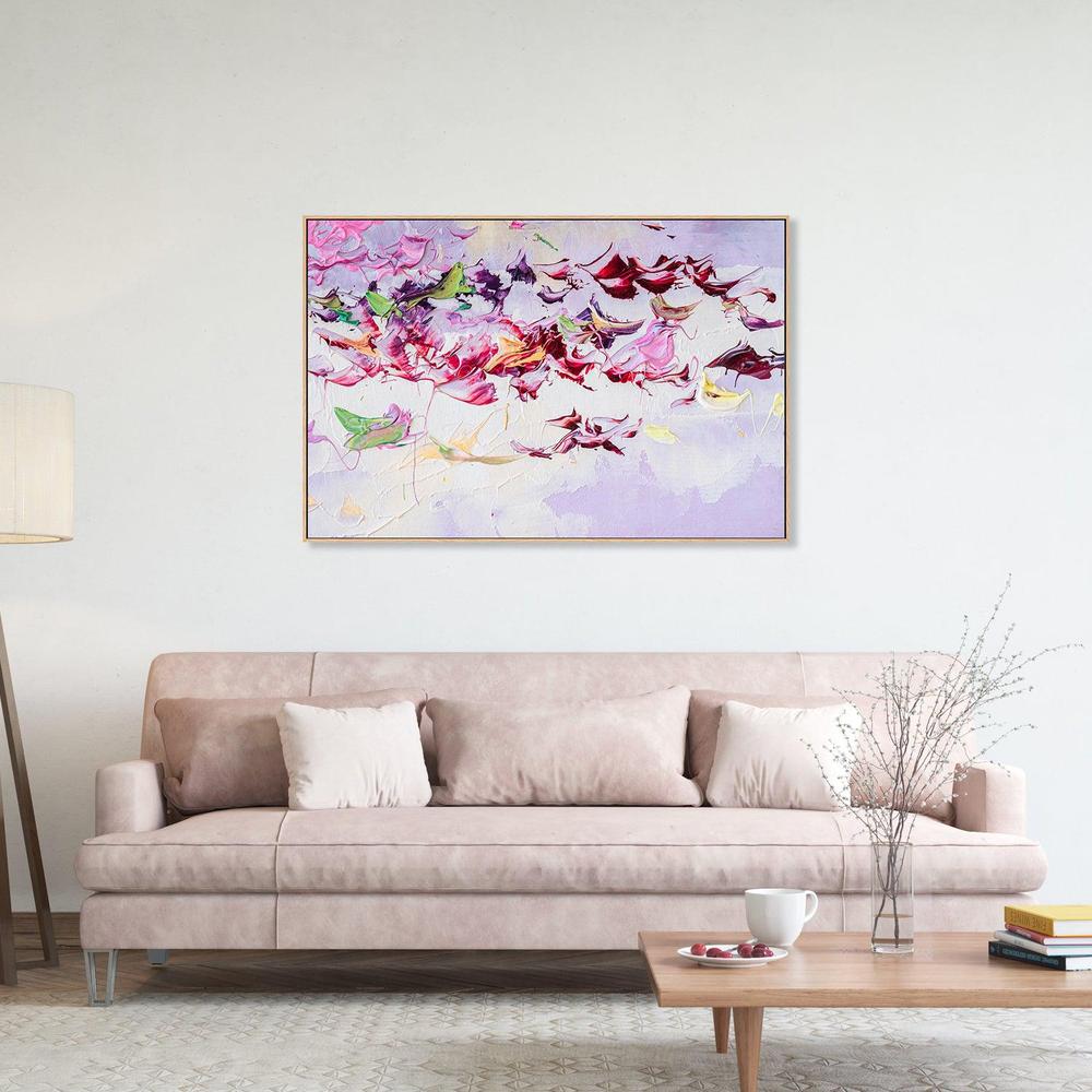 Floating By , Hand-painted Canvas