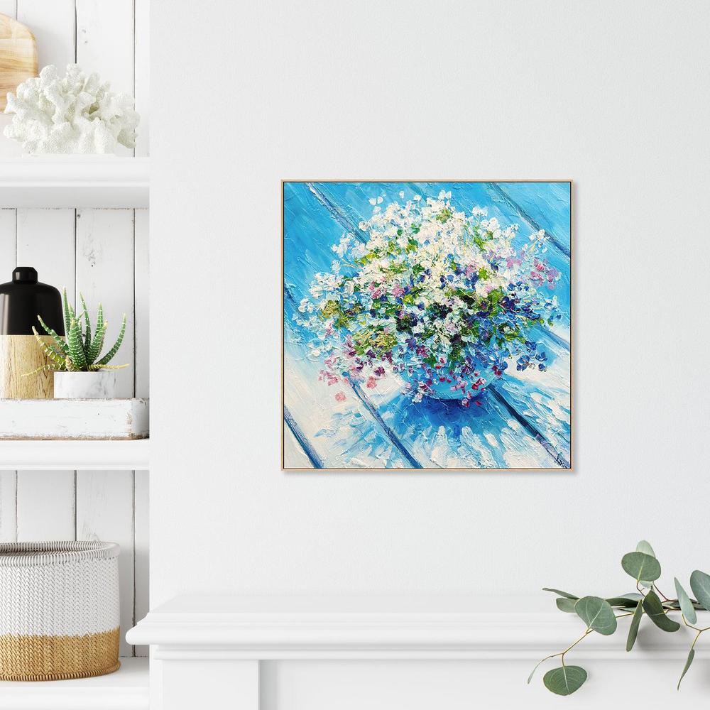 French Florals , Hand-painted Canvas