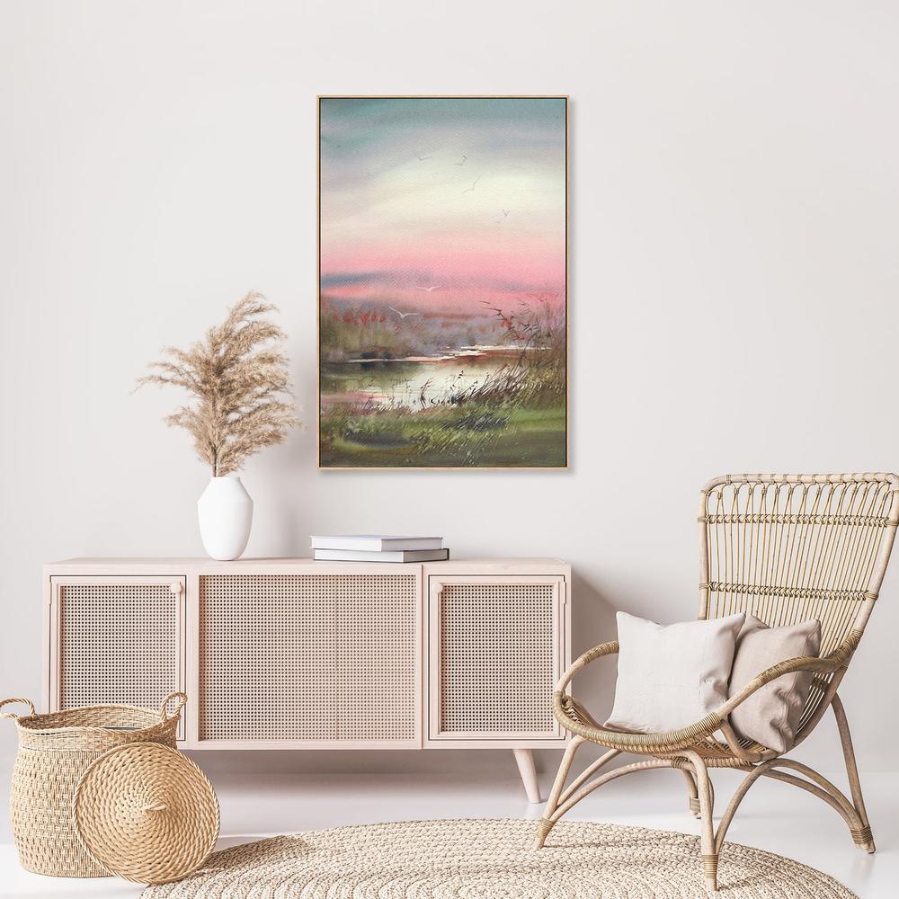 Pink Hues, Style B, Hand-Painted Canvas