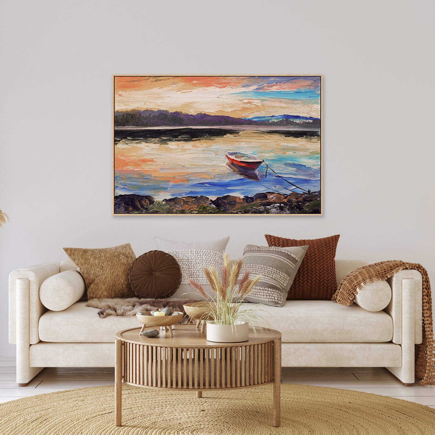 Beyond The Sunset, Hand-Painted Canvas