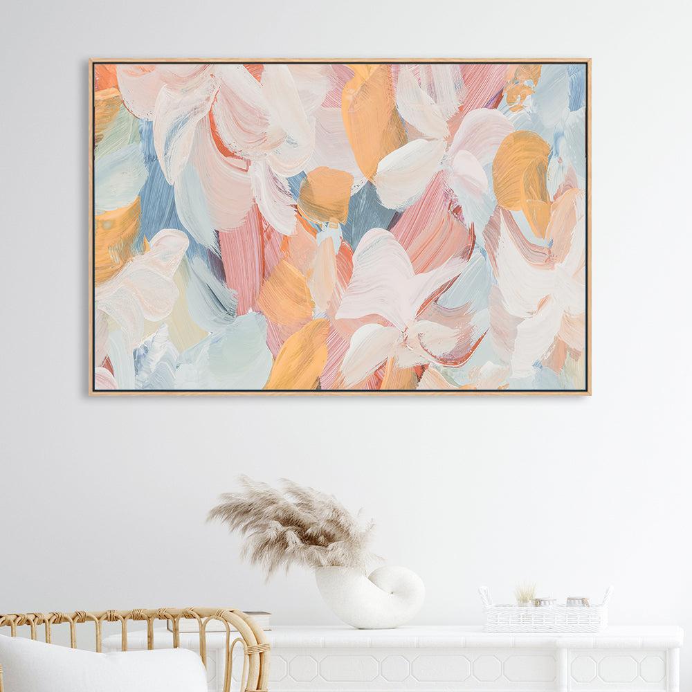 Daisy Abstract , Hand-painted Canvas