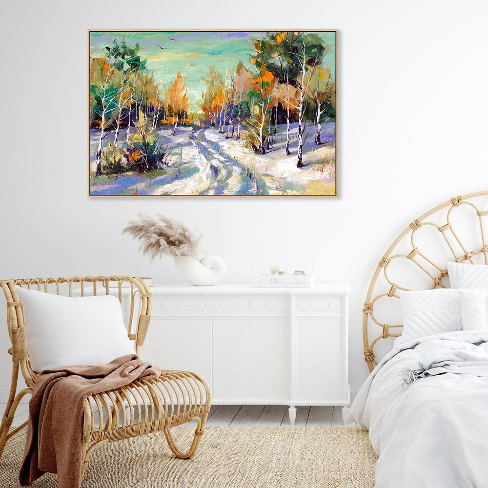 Through The Forest , Hand-painted Canvas