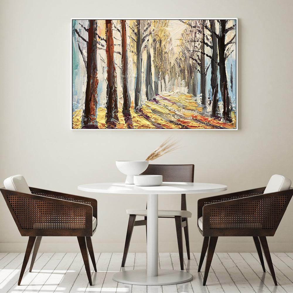Shadows Forest , Hand-painted Canvas