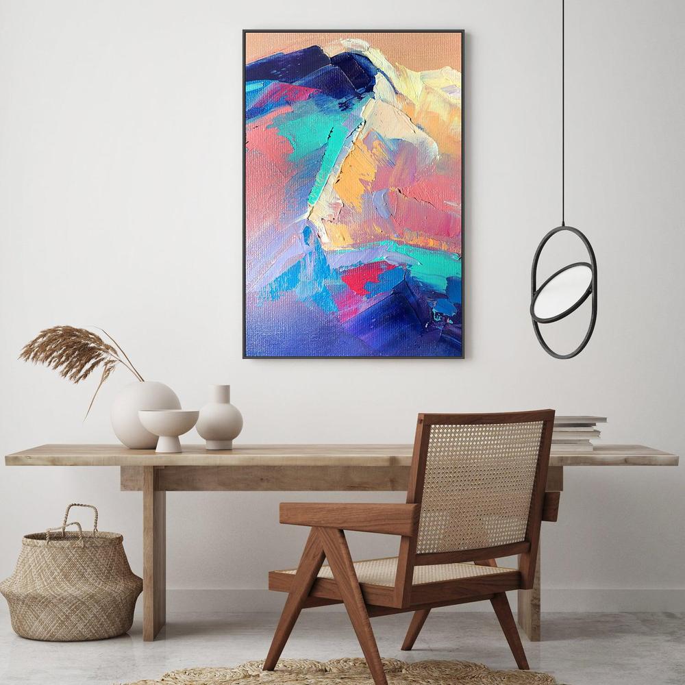 Mountains Peak , Hand-painted Canvas
