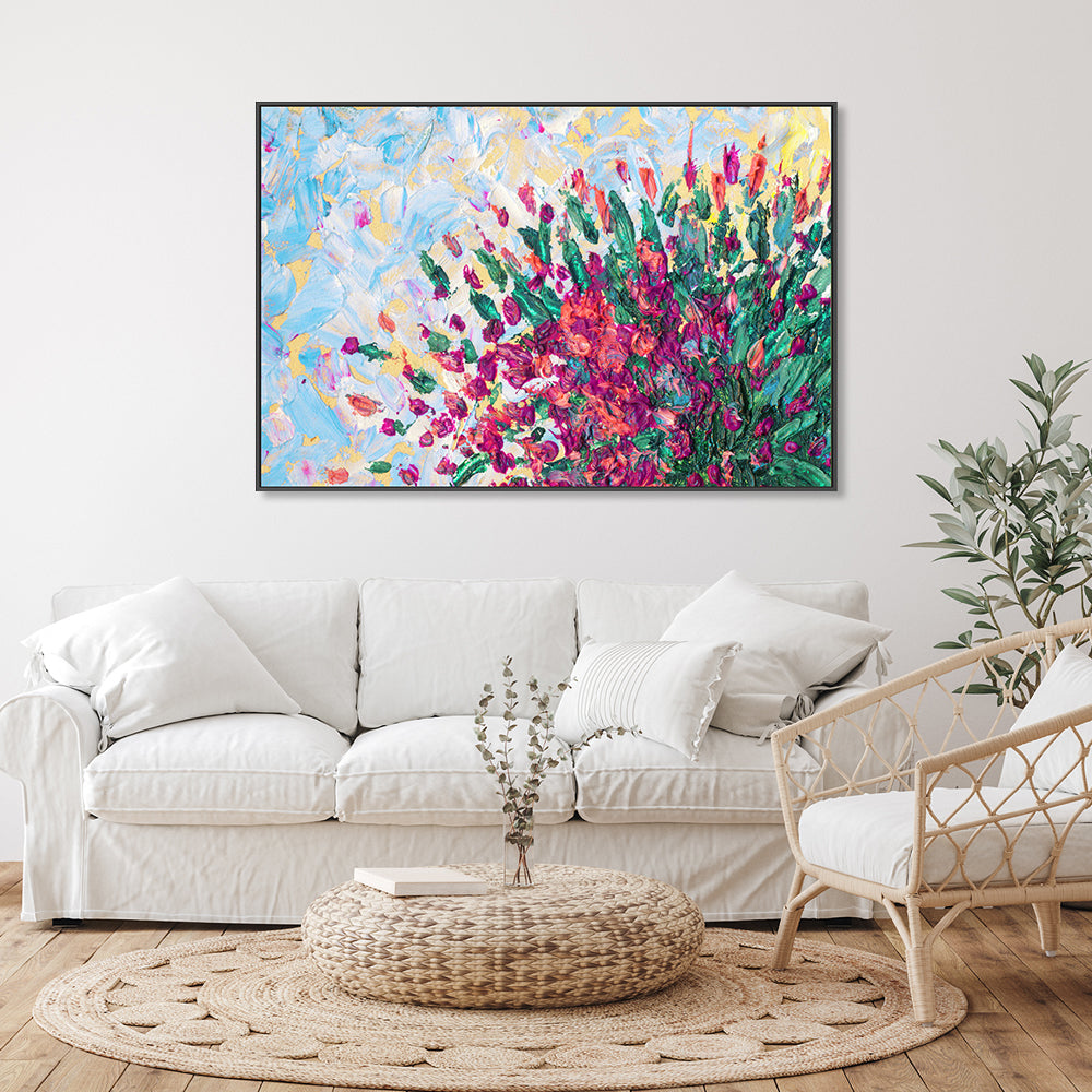 Blossoming Into The Wind, Hand-Painted Canvas