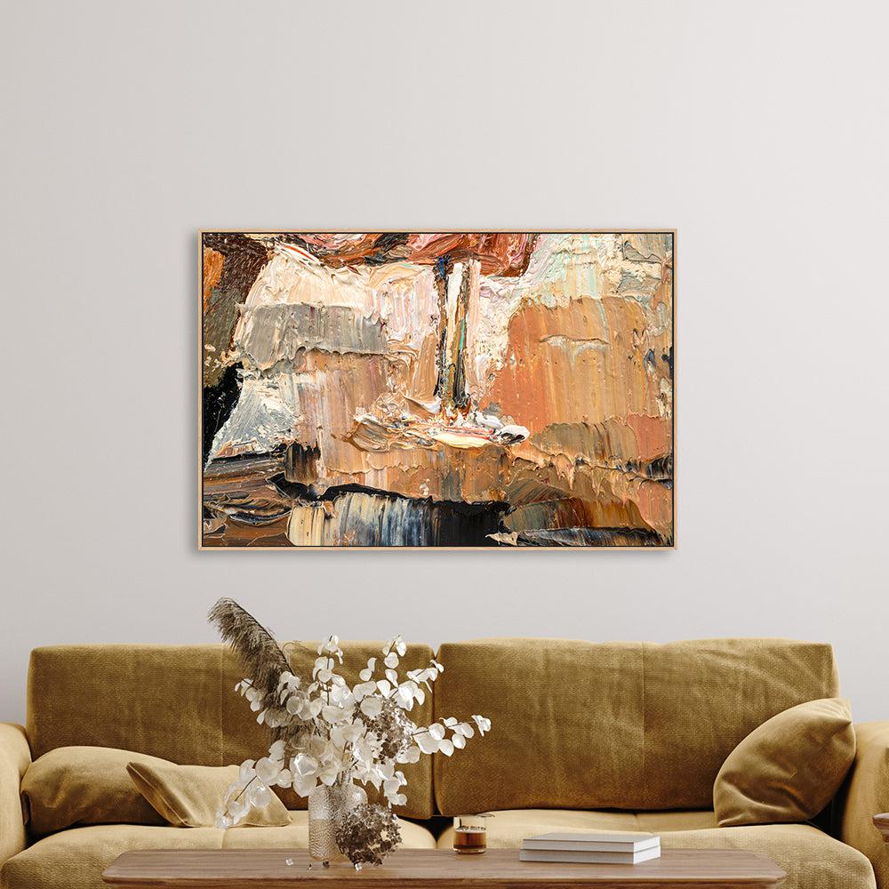 Clay Abstract , Hand-painted Canvas