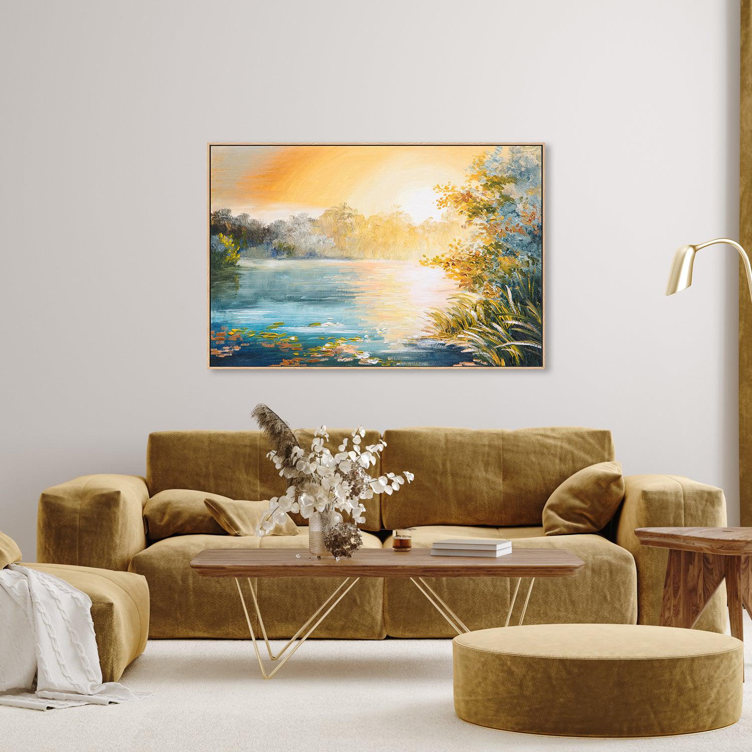 At Sunset , Hand-painted Canvas