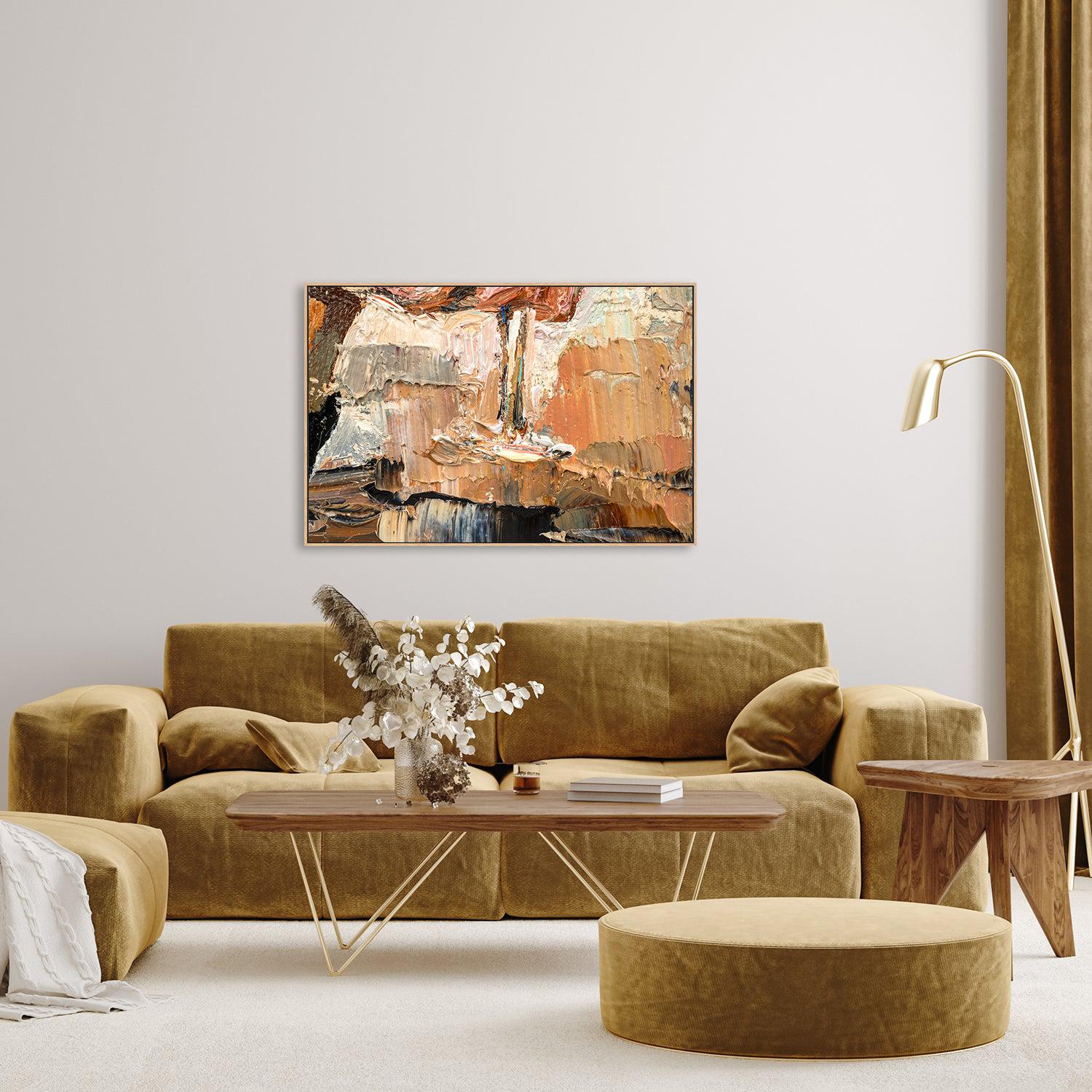 Clay Abstract , Hand-painted Canvas