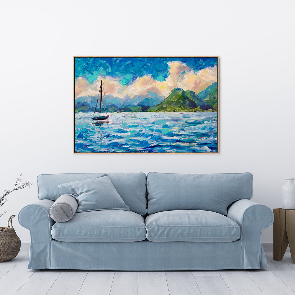 Sail Away With Me, Hand-Painted Canvas