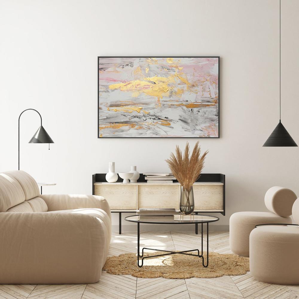 Blushing Gold, Hand-Painted Canvas