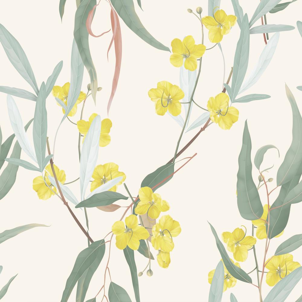 Native Florals-wallpaper-eco-friendly-easy-removal-GIOIA-WALL-ART