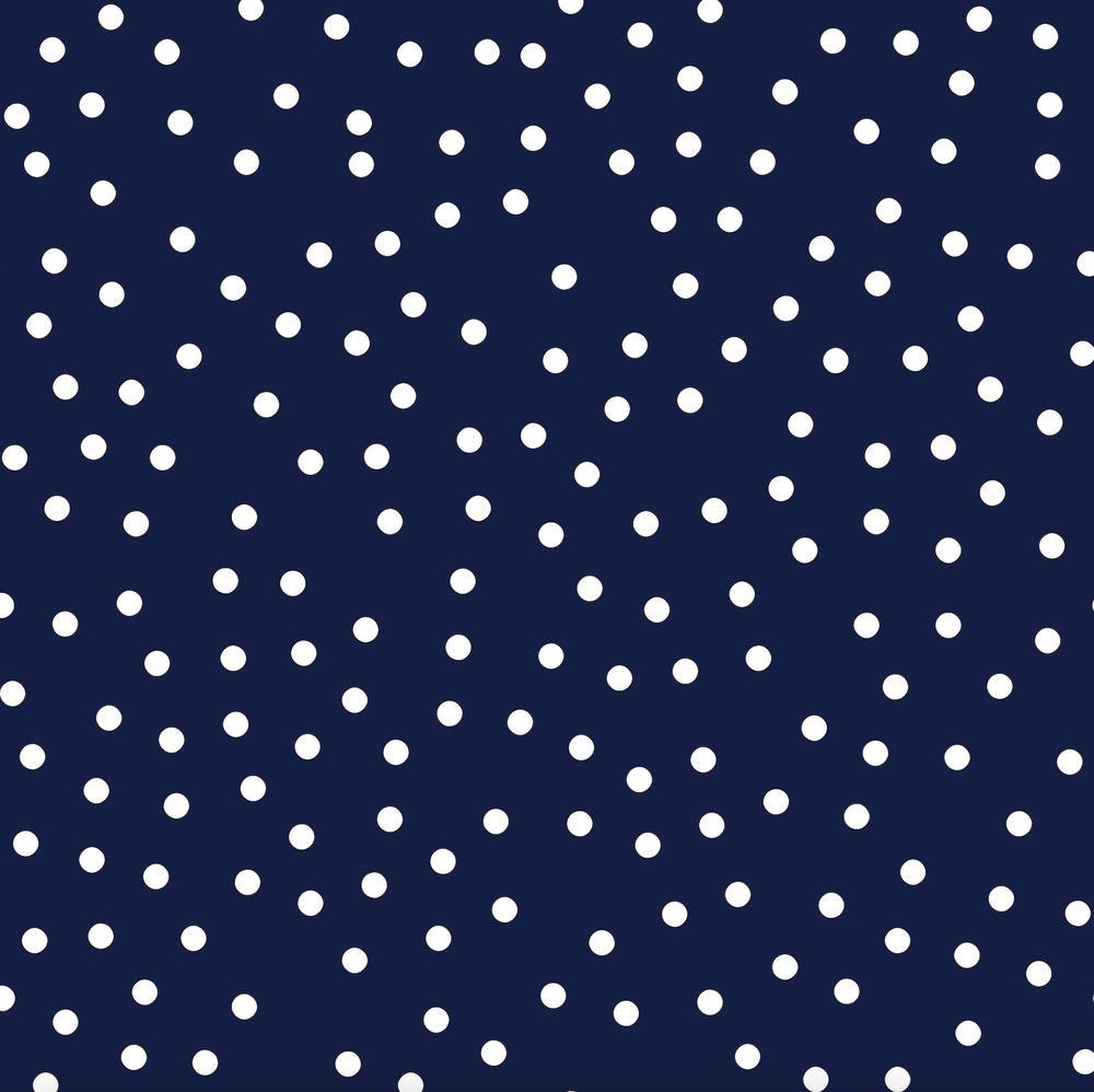 Navy And White Dots Wallpaper