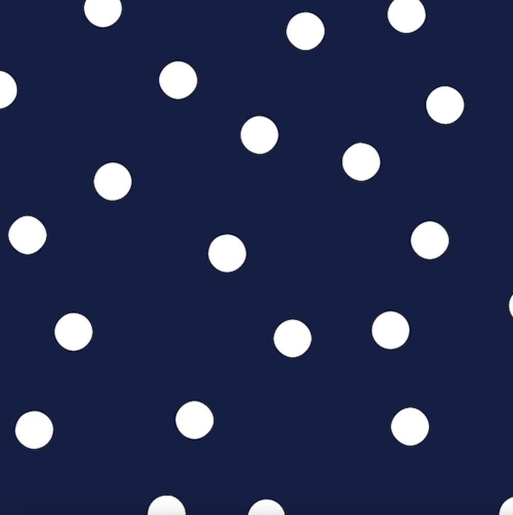 Navy And White Dots Wallpaper