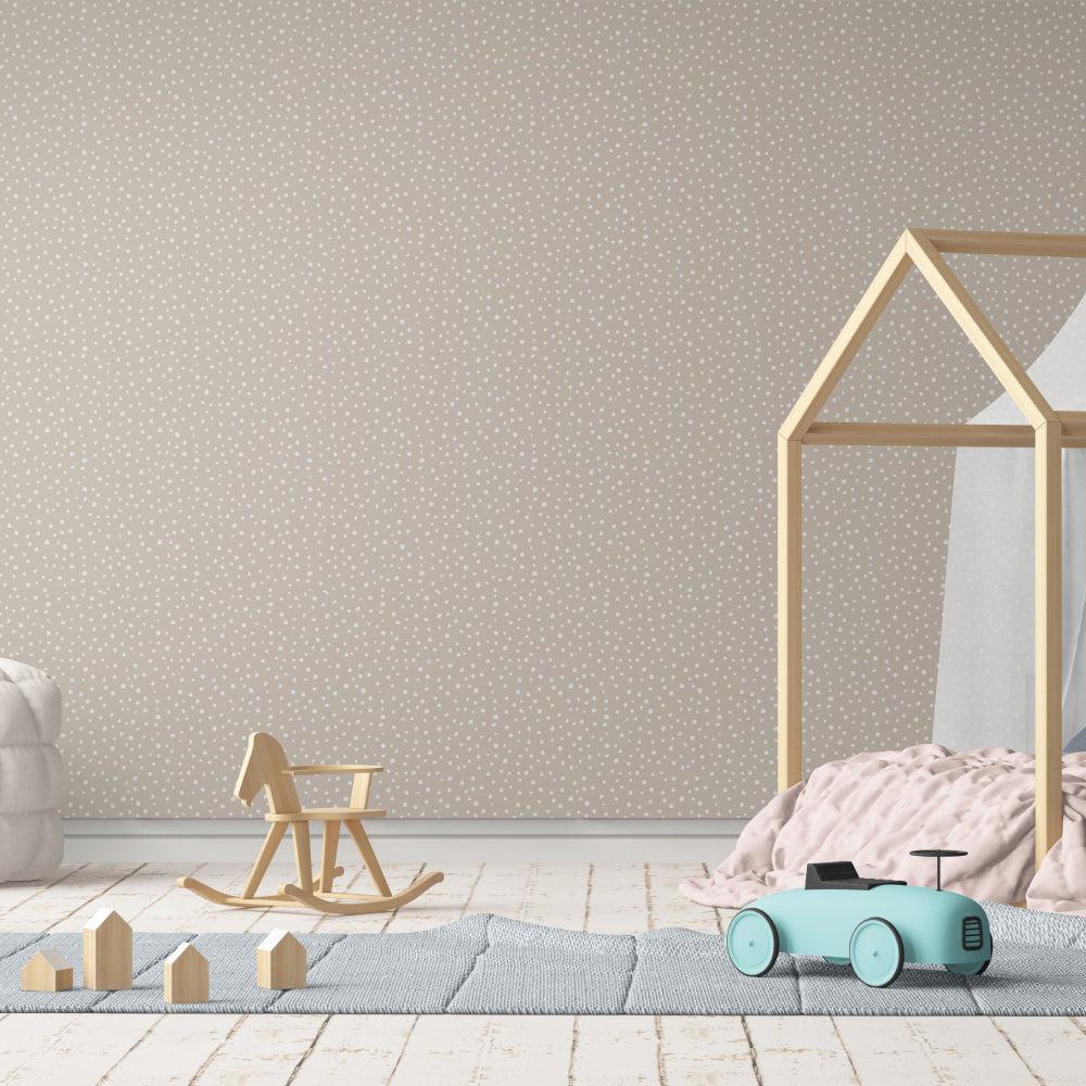 Blush Polka Dots-wallpaper-eco-friendly-easy-removal-GIOIA-WALL-ART