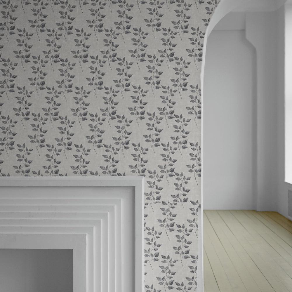 Linen Leaves-wallpaper-eco-friendly-easy-removal-GIOIA-WALL-ART
