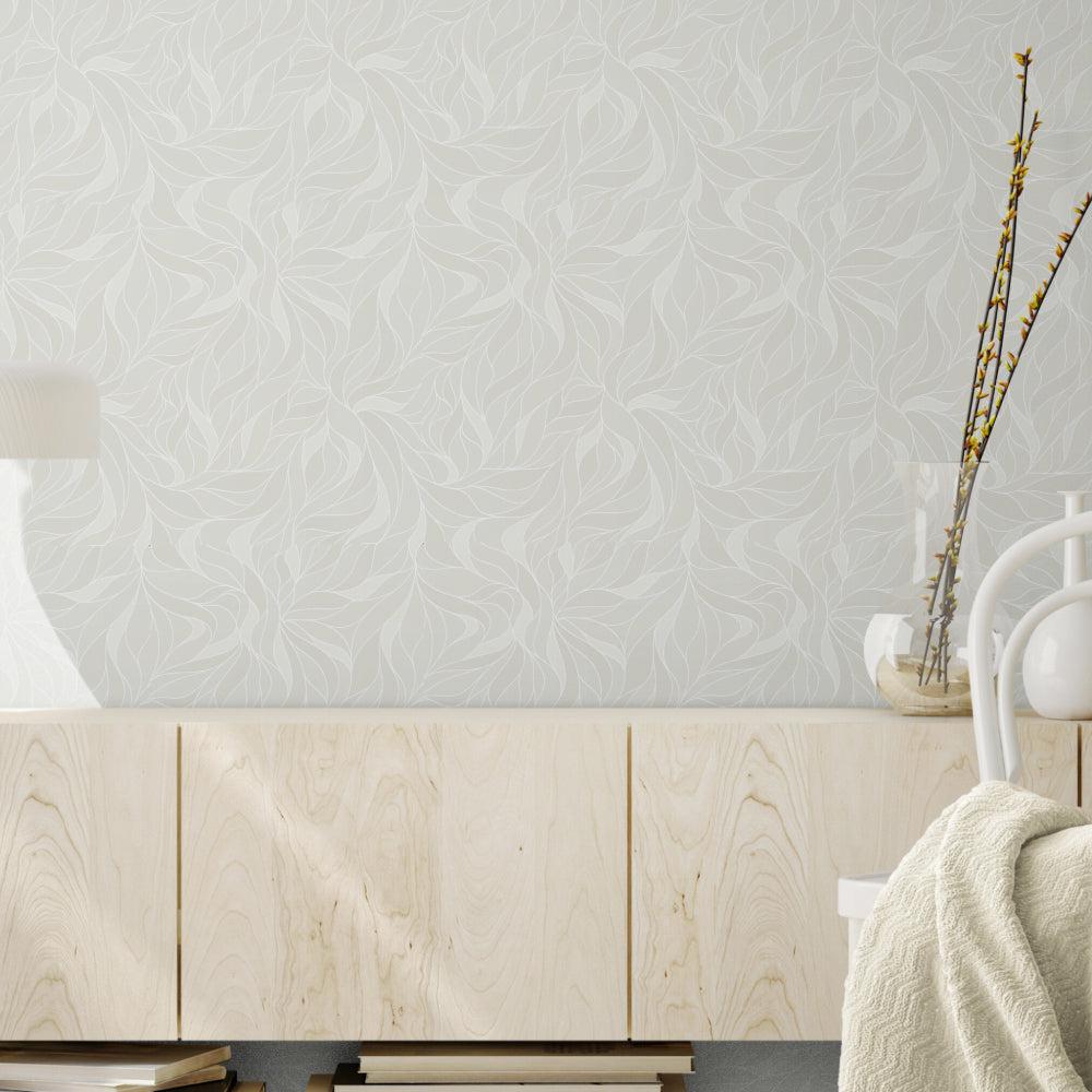 Beige Overlaps-wallpaper-eco-friendly-easy-removal-GIOIA-WALL-ART