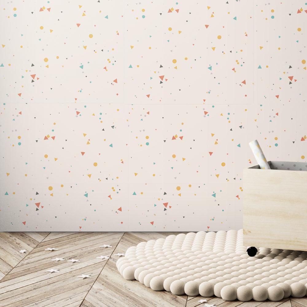 Colourful Shapes-wallpaper-eco-friendly-easy-removal-GIOIA-WALL-ART
