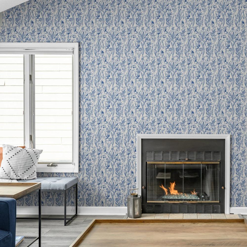 Vintage Blue Florals