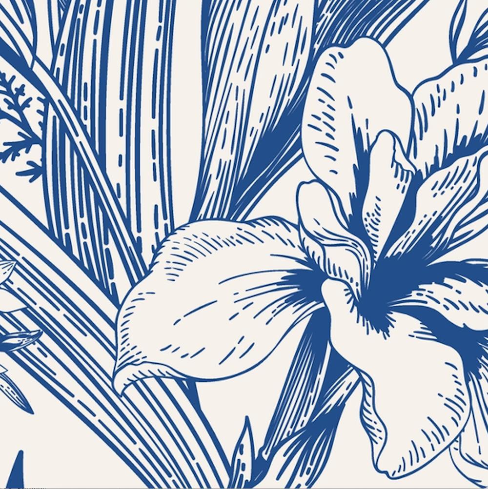 Vintage Blue Florals